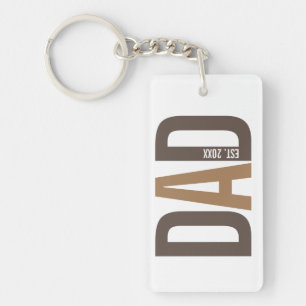 Papa personnalisé Brown moderne établi