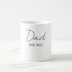 Papa personnalisé EST. 20XX Café Mug - Graisse per