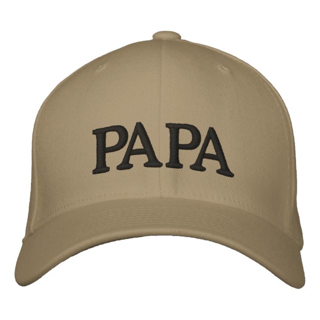 Papa Pet Bestickte Kappe (Vorderseite)
