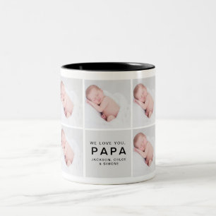 Papa Photo Collage Mug