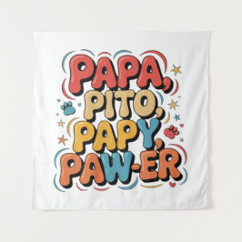 Papa Pito Pappy Pawer Wandteppich