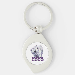 Papa Polar Bear Schlüsselanhänger