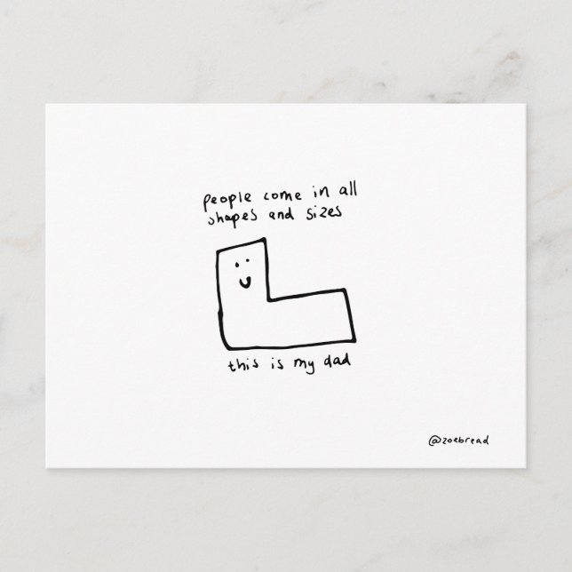 Papa Postkarte (Vorderseite)