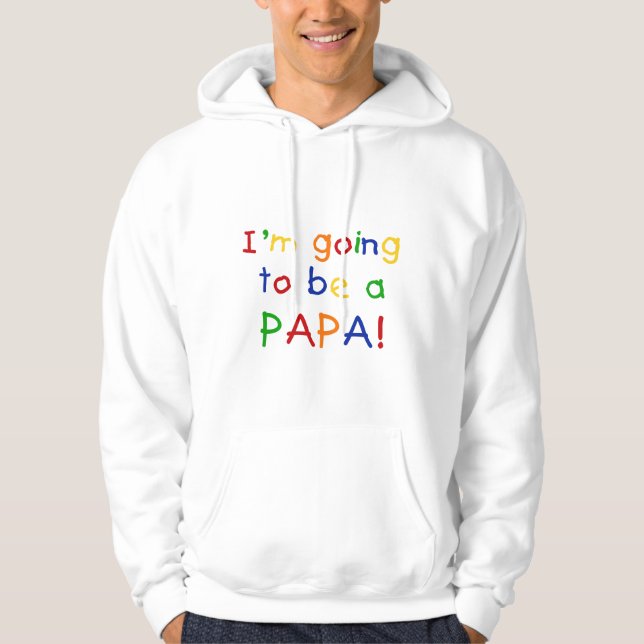 Papa - Primärfarben Hoodie (Vorderseite)