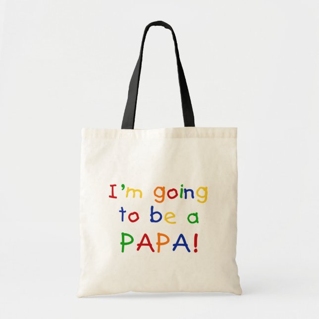Papa - Primärfarben Tragetasche (Vorne)