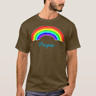 Papa Rainbow zum Vatertag T-Shirt