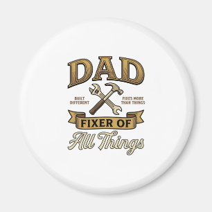 Papa Repariert Alle Antiquitäten Gravur Shirt_1 Magnet