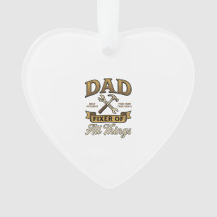 Papa Repariert Alle Antiquitäten Gravur Shirt_1 Ornament