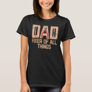 Papa Repariert Alles Vater-Tag Handwerker Holz T-Shirt