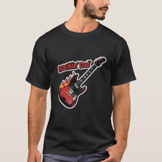 Papa Rock – T-shirt Fête des Pères Guitare Électri