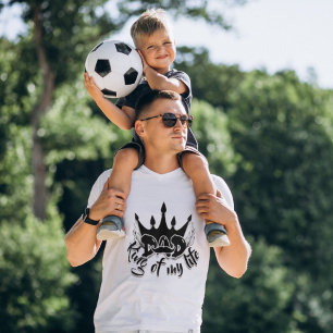 Papa Roi de ma vie Fête des pères moderne T-shirt