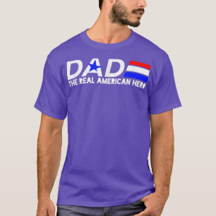 Papa Rot Weiß und Blau Der wahre amerikanische Hel T-Shirt