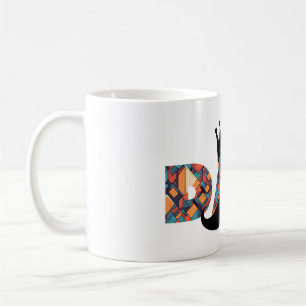 Papa royalement génial : mug à motif géométrique