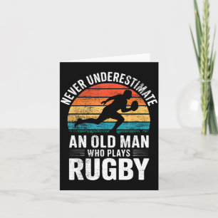 Papa Rugby-Spieler Vater Rugby Karte