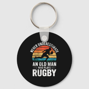 Papa Rugby Spieler Vater Rugby Schlüsselanhänger