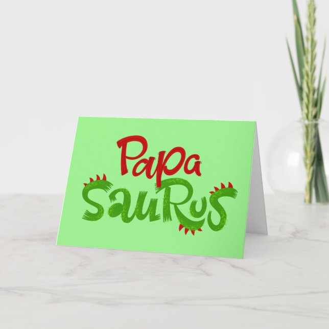 Papa Saurus Graphic Karte (Vorderseite)
