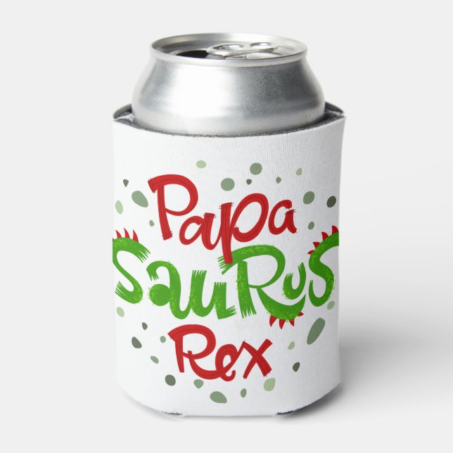Papa Saurus Rex Graphic Dosenkühler (Kanne Vorderseite)