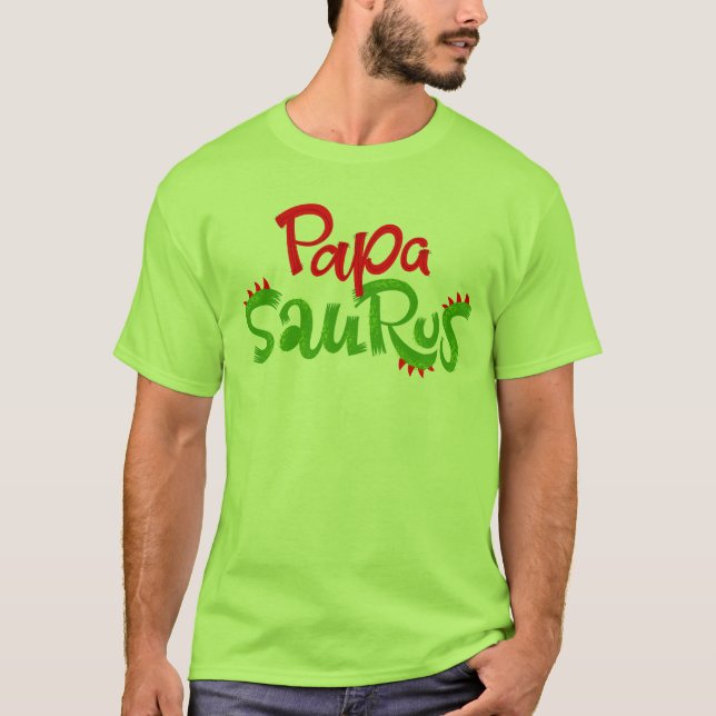 Papa Saurus T-Shirt (Vorderseite)
