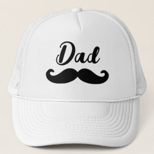 Papa schwarzer Schnurrbart Truckerkappe