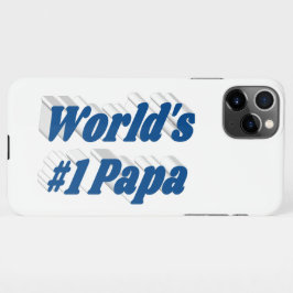 Papa Sea Blue Text iPhone Case iPhone 11Pro Max Hülle
