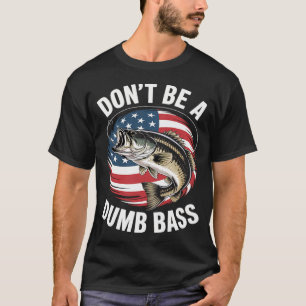 Papa sei nicht dumm Bassangeln Schwarz Klein T-Shirt