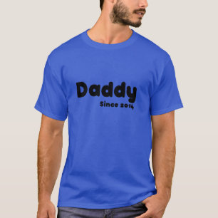Papa seit 2014. Vater T-Shirt