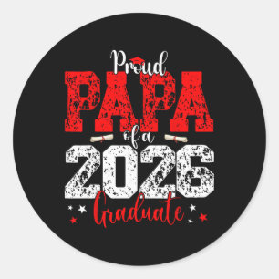 Papa Senior 2026 Stolzer Papa Eines Abg Von 2026 Runder Aufkleber