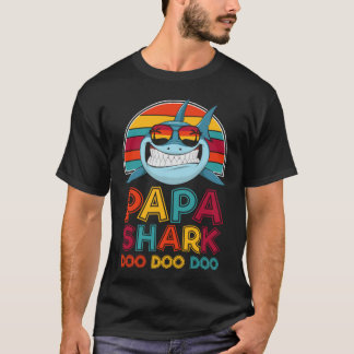 Papa Shark Doo Doo Doo - T-shirt cadeau Fête des p