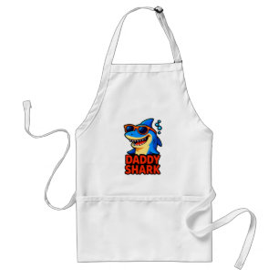 Papa Shark Vatertag Geschenke Schürze
