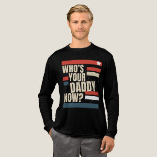 Papa-Shirt „Wer ist jetzt dein Daddy Vintage Rot W Tri-Blend Shirt