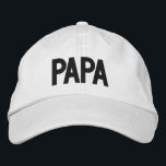 Papa Simple Trendy Moderne Typografie Custom Bestickte Baseballkappe<br><div class="desc">Papa Simple Trendy Moderne Typografie Custom Sticked Baseball Cap bietet den einfachen modernen bestickten Text "Papa". Perfekt als Geschenk für Papa zum Vatertag,  Weihnachten,  Geburtstag und vieles mehr. Erstellt von Evco Studio www.zazzle.com/store/evcostudio</div>