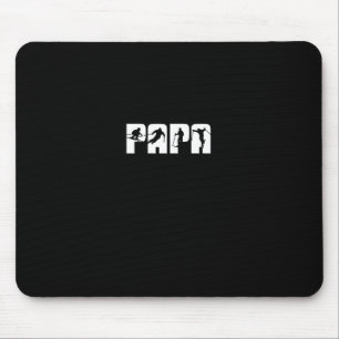 Papa Skifahrer Skifahren Vater Ski Süßes Weihnacht Mousepad