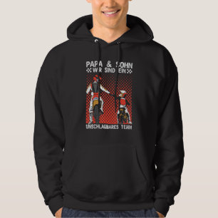 Papa & Sohn Motocross Motorrad Motorrad Hoodie
