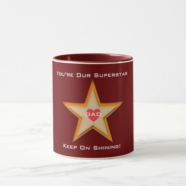 Papa Superstar Mug (Centre)