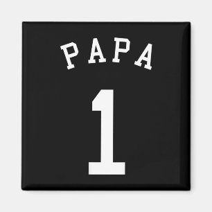 Papa Team Trikot Nr. 1 Verkaufe Fußball Volleyball Magnet