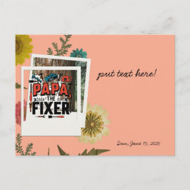 Papa The Fixer Postcard - Vatertag Gruß Feiertagspostkarte