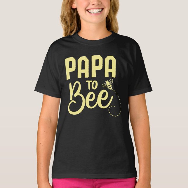 Papa to Bee, Familienplanung T-Shirt (Vorderseite)