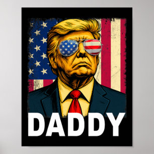 Papa Trump Lustiger Papa Trump Vater Für Männer Un Poster