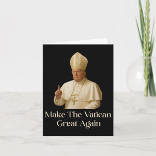 Papa Trump Spaß Design mit Papstvestments Karte
