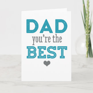 Papa Tu es la meilleure - Bonne carte de Fête des 