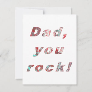 Papa, tu roses, Lettres Artistiques, Carte Fête de