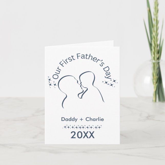 Papa und ich Vater Karte (Vorderseite)