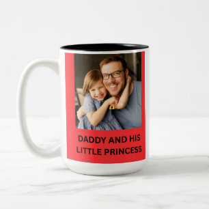 PAPA UND SEINE KLEINE PRINZESSIN ZWEIFARBIGE TASSE