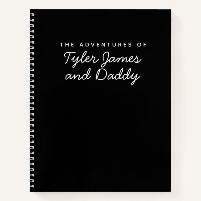 Papa und Son Keepake Journal Notizbuch (Vorderseite)