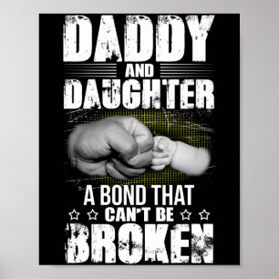 Papa und Tochter eine Anleihe, die nicht zerbroche Poster