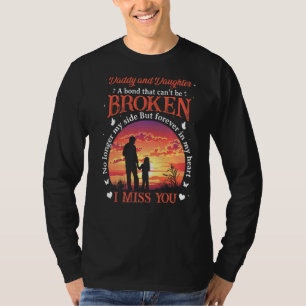Papa und Tochter eine Anleihe, die nicht zerbroche T-Shirt