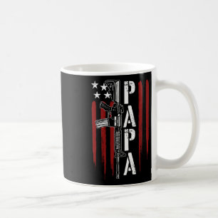 Papa Vater Daddy Ar-15 Gun Patriotic Fat Kaffeetasse