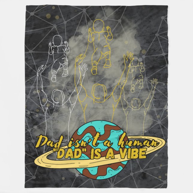 Papa, Vibe Fleece Decke (Vorderseite)