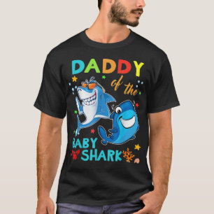 Papa vom Baby Shark Birthday Daddy Shark Essen T-Shirt