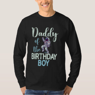 Papa vom Geburtstag des Astronauten-Raumschiffs T-Shirt